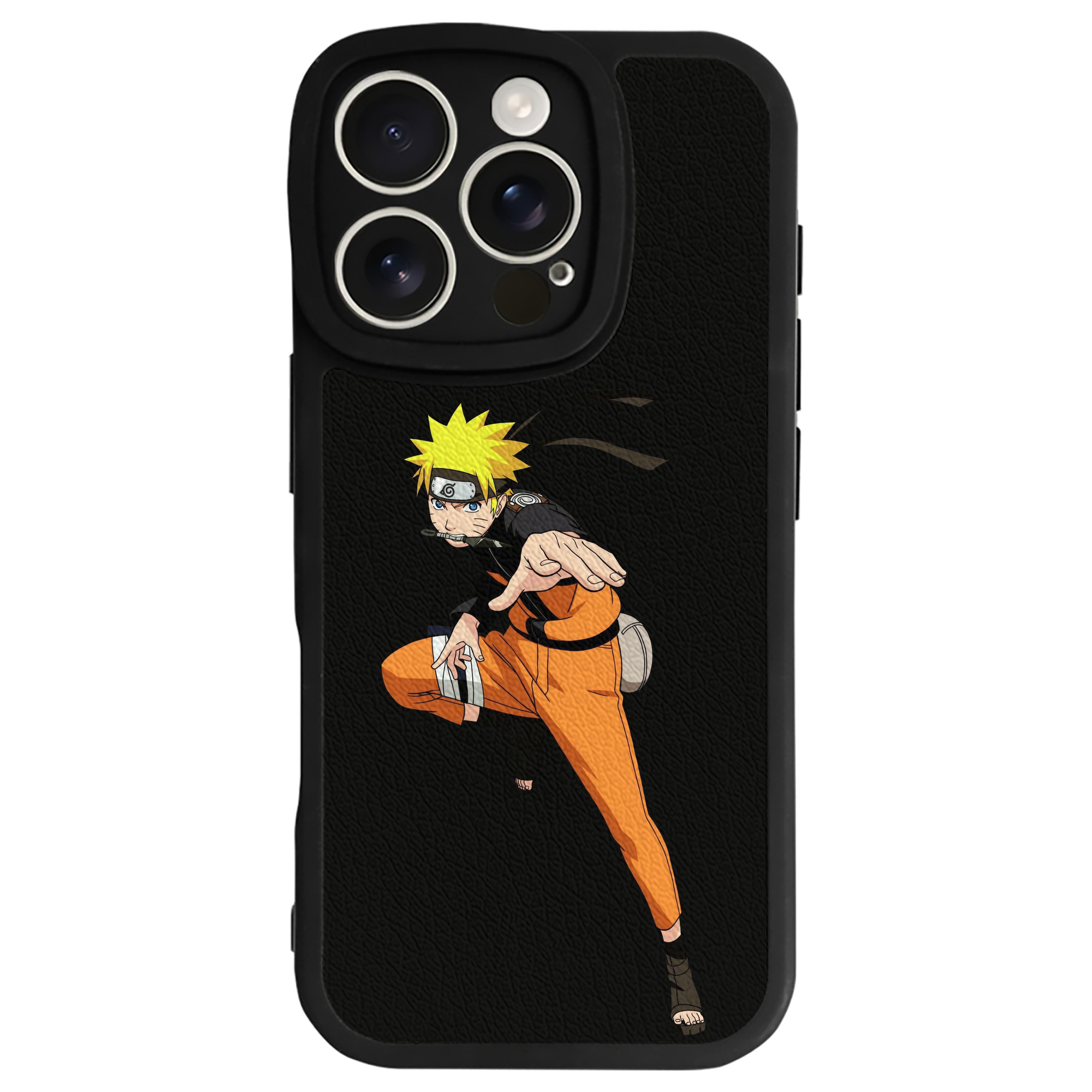 （画像用） NARUTO -ナルト- うずまき ナルト Uzumaki Naruto 【iPhone 16シリーズ対応】シリコンスマホケース（レザー調） 材質：シリコン